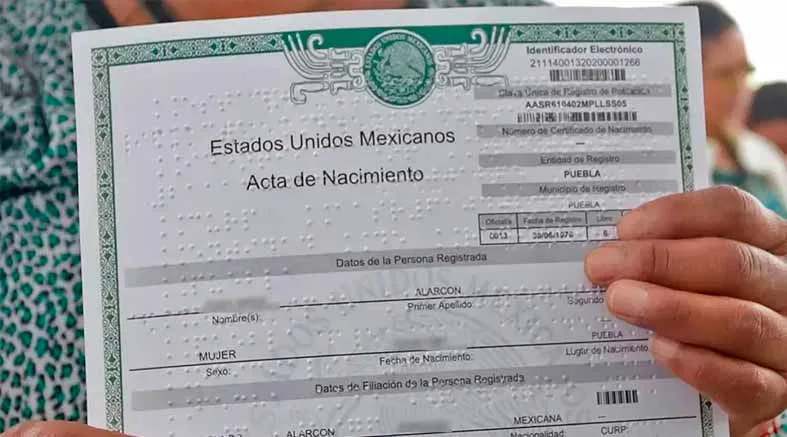 ¿Sabes cómo descargar tu acta de nacimiento? 1 Nacimiento