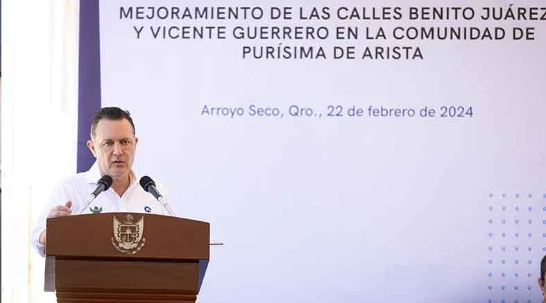 Entrega Gobernador obras en Arroyo Seco 1 Entrega