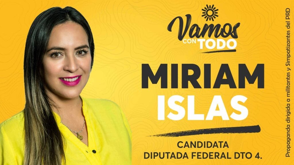 Miriam Islas recibe constancia de registro como candidata del PRD 1 Islas
