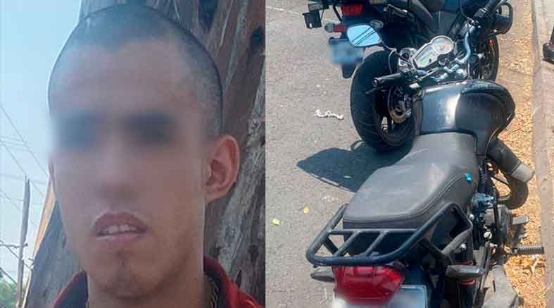 Detenido a bordo de motocicleta con reporte de robo 1 Detenido