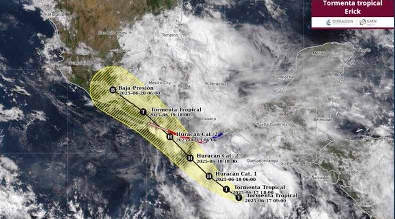 Tormenta Tropical “Erick” ocasionará lluvias intensas 1 Tormenta