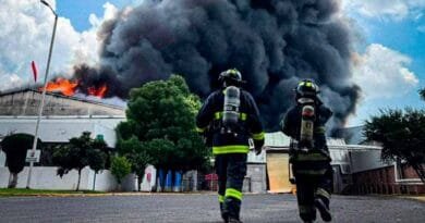 Se registró un incendio en una fábrica de espumas y químicos 3 Incendio en