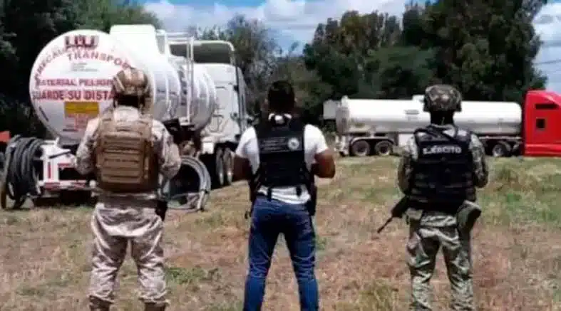 Aseguran tres pipas huachicoleras en Querétaro 1 tres pipas