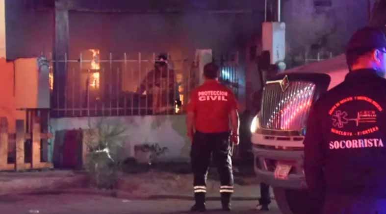 Abuelita pierde su hogar tras caída de cohete lanzado por menores en Coahuila 1 cohete lanzado