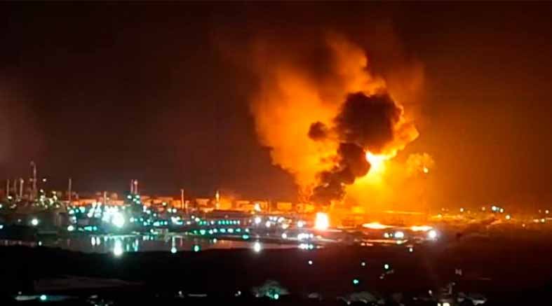 Se registra incendio en la refinería de Salina Cruz, Oaxaca 1 incendio
