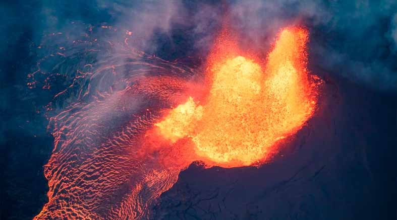 El volcán