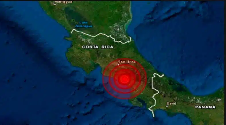 Dos fuertes temblores sacudieron Costa Rica 1 Dos fuertes