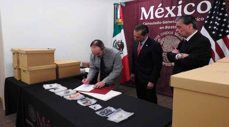 México recibe restitución de mil 132 bienes arqueológicos prehispánicos 1 México