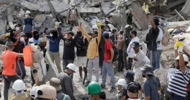 Topos Azteca llegan a Colombia para auxiliar en el rescate de personas Topos Azteca