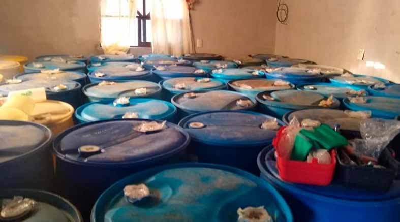 Decomisan 20 mil 900 litros de huachicol en Pachuca, Hidalgo 1 Decomisan
