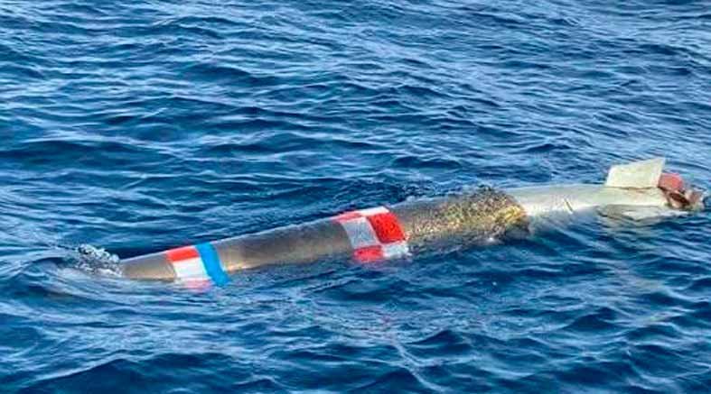 Pescadores hallan un misil flotando en mar de Ensenada 1 Pescadores