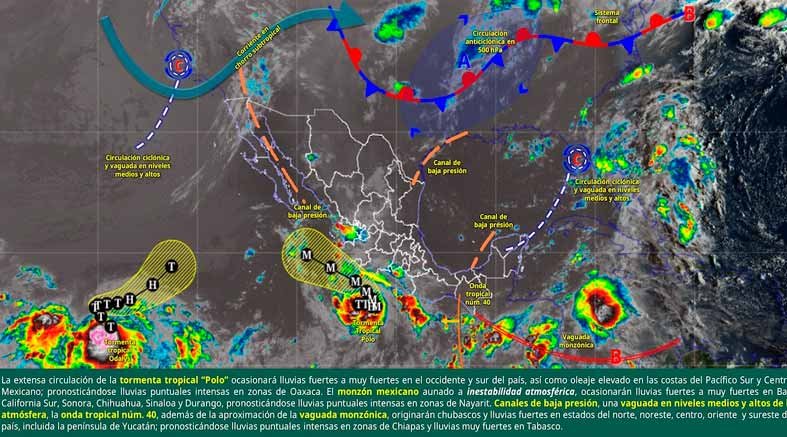 Tormenta tropical ‘Polo’ podría convertirse en huracán categoría 3 1 Tormenta