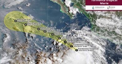 Tormenta tropical “Marie” se forma en el Pacífico Tormenta